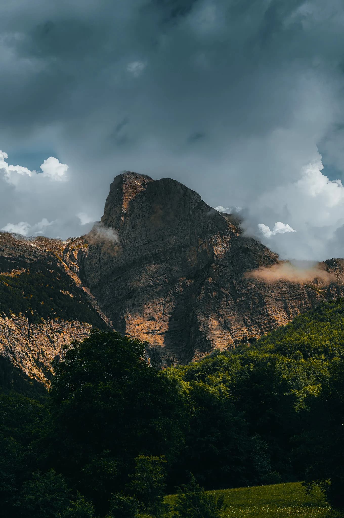 Storm over the pass