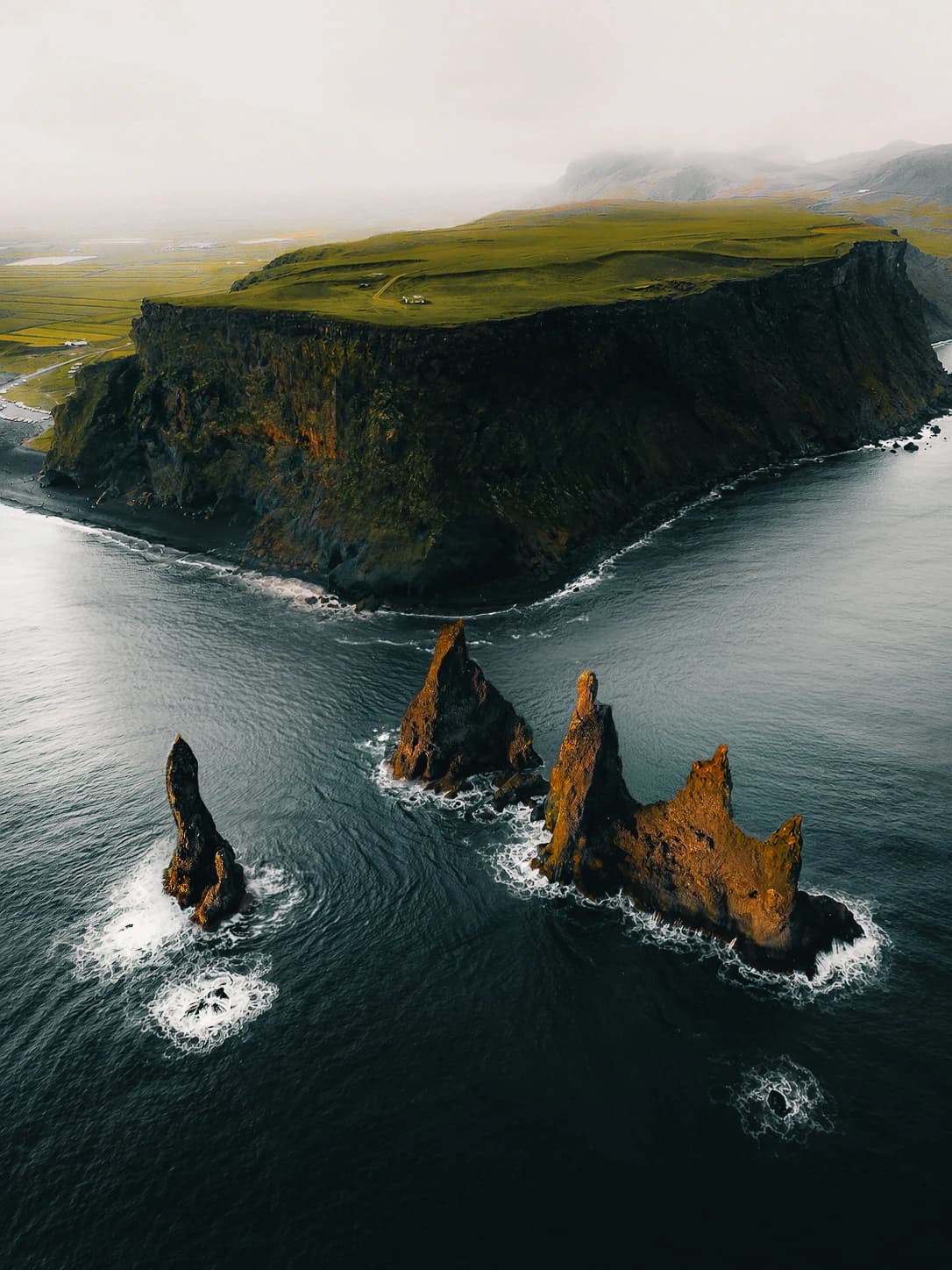 Sea stacks at Vík